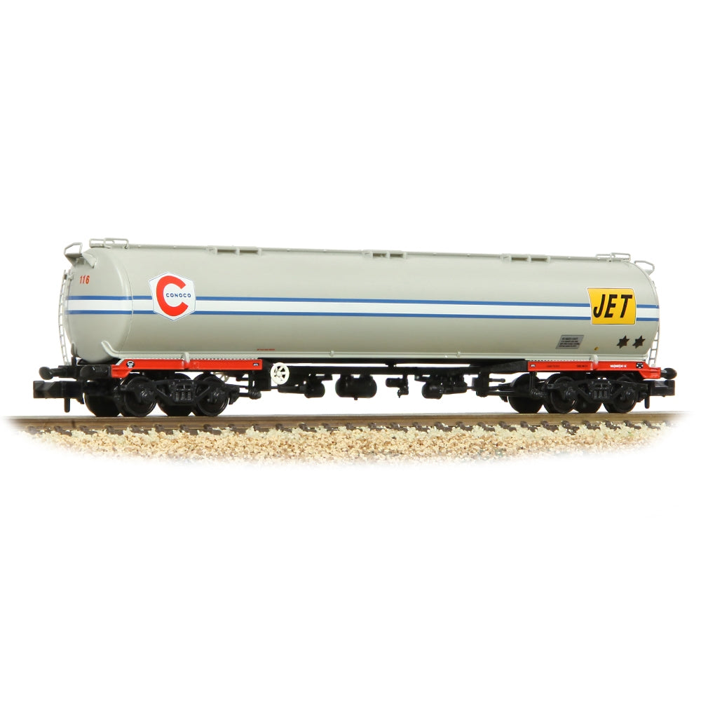 Farish 373-563 BR 102T TEA Bogie Tank Wagon 'Conoco/Jet' Grey - N Gauge