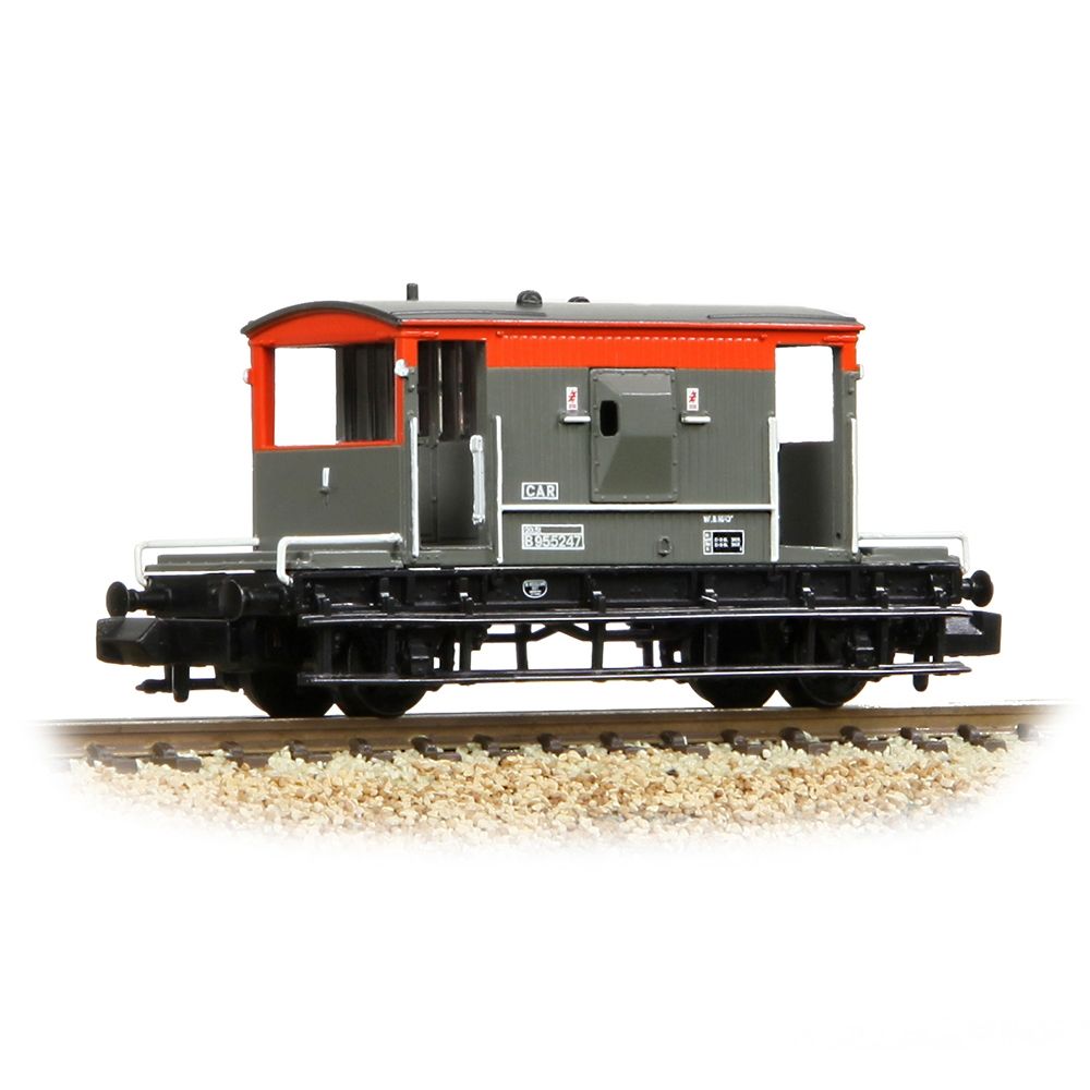 Farish 377-535C BR 20T Brake Van BR Railfreight Red & Grey - N Gauge
