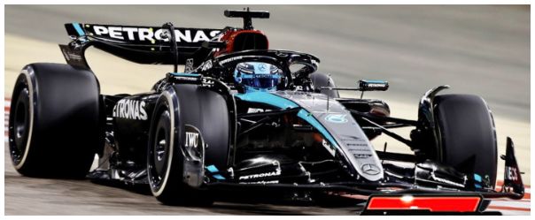 Burago 28063R Mercedes F1 W15 #63 George Russell 2024 w/Helmet, 1:24 Scale