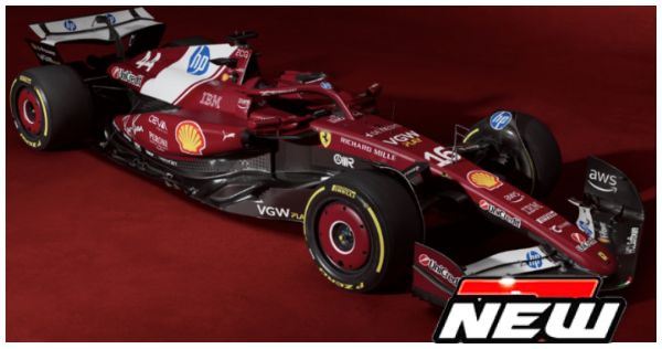 Burago 36852H Ferrari F1 SF-25 #44 Lewis Hamilton Season Car 2025 w/Helmet 1:43 Scale *PRE ORDER £22.79*