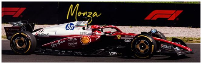 Burago 36852MON-16-HC Ferrari F1 SF-25 HP #16 Monza GP 2025 Leclerc 'Niki Lauda 50th Anniversary' 1:43 Scale *PRE ORDER £25.19*