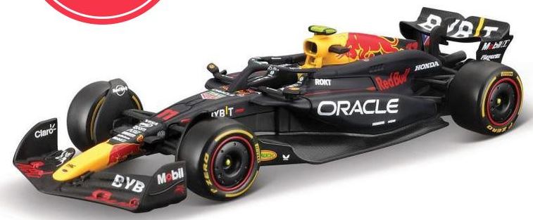Burago 38174P Red Bull F1 RB20 F1 2024 Perez Card Box, 1:43 Scale