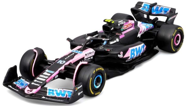 Burago 38220G Alpine F1 A524 2024 Gasly w/Helmet Cased 1:43 Scale *PRE ORDER £20.89*