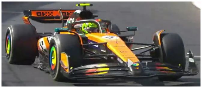 Burago 38249-MONACO-4 McLaren F1 MCL39 #4 Winner Monaco GP 2025 Lando Norris w/Driver and Case 1:43 Scale *PRE ORDER £24.29*