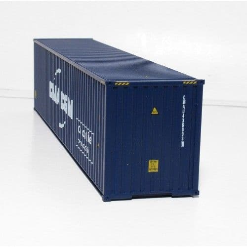 C Rail CMA CGM 40ft High Cube Container, OO Gauge (1/76)