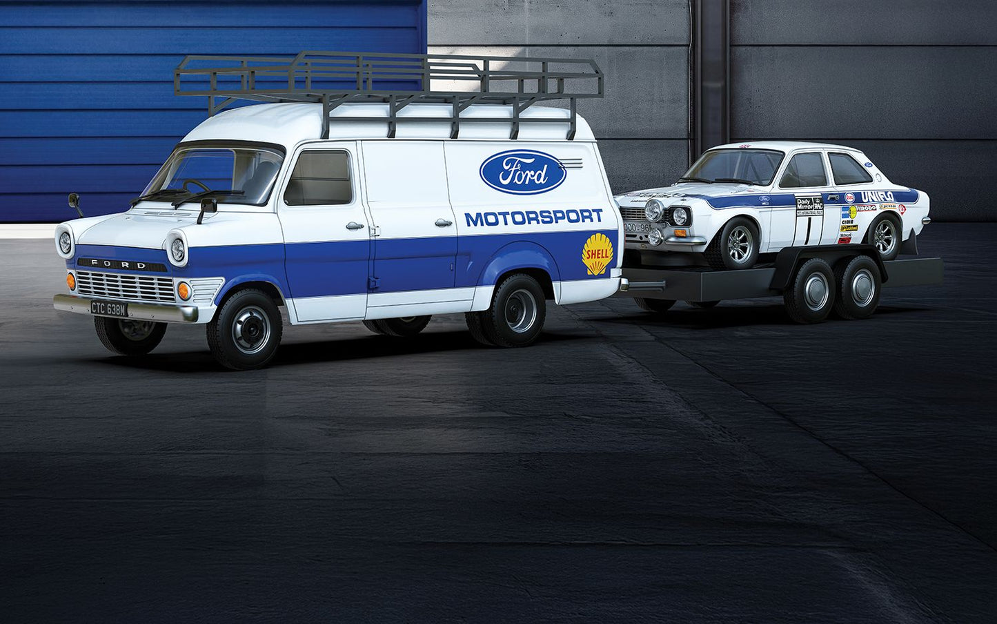 Scalextric C4649A Ford Transit MK1 and MK1 Escort - Ford Motorsport 1:32 Scale *PRE ORDER £98.99*