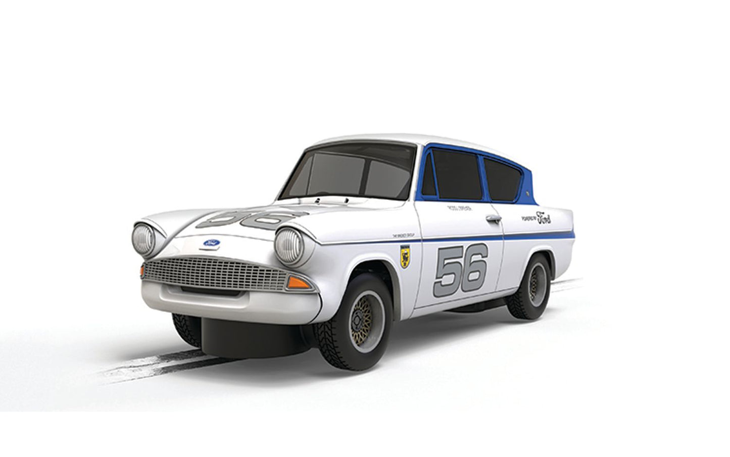 Scalextric C4682 Ford Anglia - Silver 56 1:32 Scale *PRE ORDER £44.99*