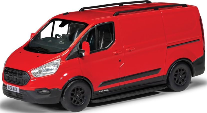 Corgi Vanguard VA15102 Ford Transit Custom Trail, Race Red, 1:43 Scale