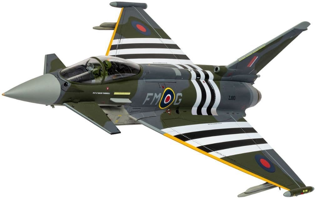 Corgi AA29004 Eurofighter Typhoon FGR4, ZJ913 FM-G Moggy, RAF No.29 Sqn, Coningsby, 2024 D-Day