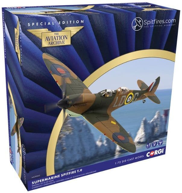 Corgi AA29203 Supermarine Spitfire T9, SM520/ LO-G (G-ILDA), Spitfire Mk.I X4382 LO-G, RAF 602 Sqn