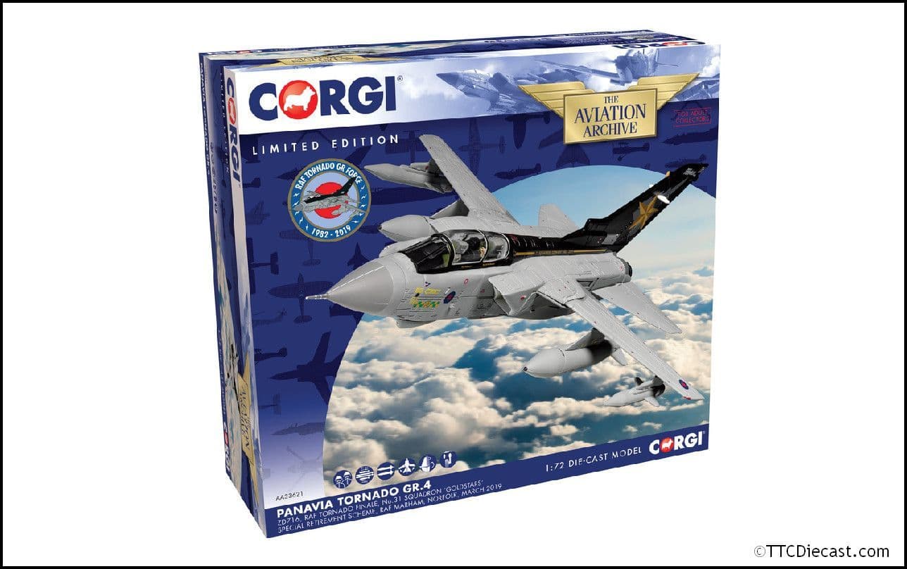 Corgi AA33621 Panavia Tornado GR.4 ZA548, RAF No.31 Squadron Goldstars Retirement - LAST ONE