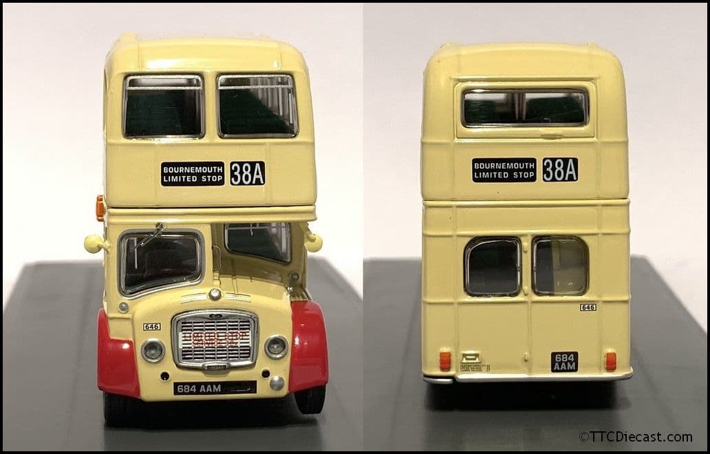 Corgi OM40821B Bristol Lodekka FS, Wilts & Dorset, Rte 38a Bournemouth