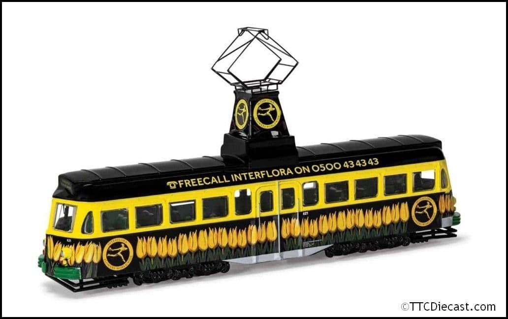 Corgi OM44013 Brush Railcoach - Blackpool Transport/ Interflora 1-76 Scale