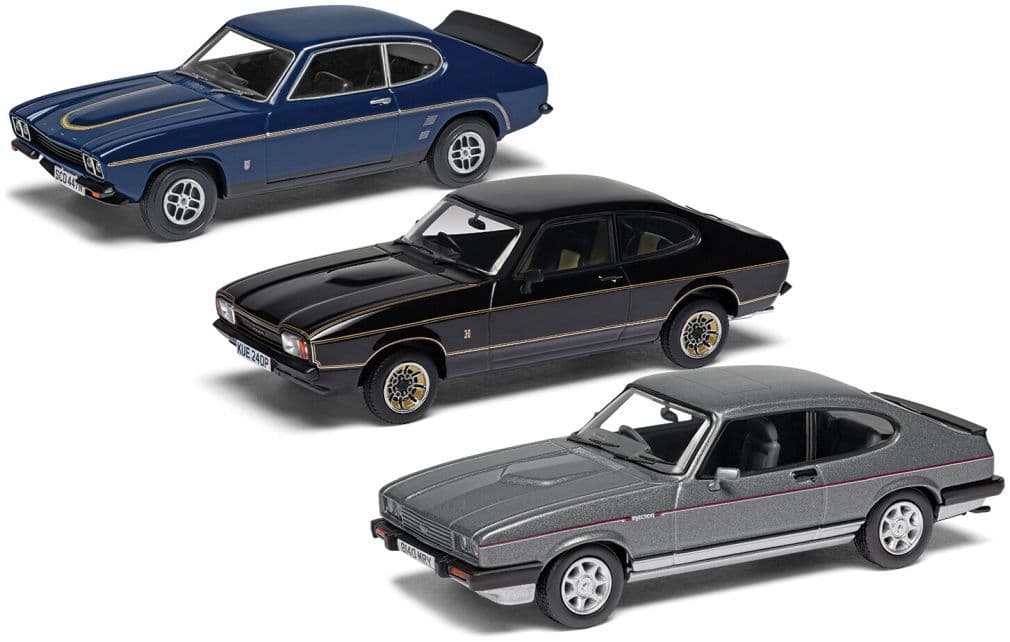 Corgi Vanguard VC01302 Ford Capri Sporting Trilogy Collection, 1:43 Scale