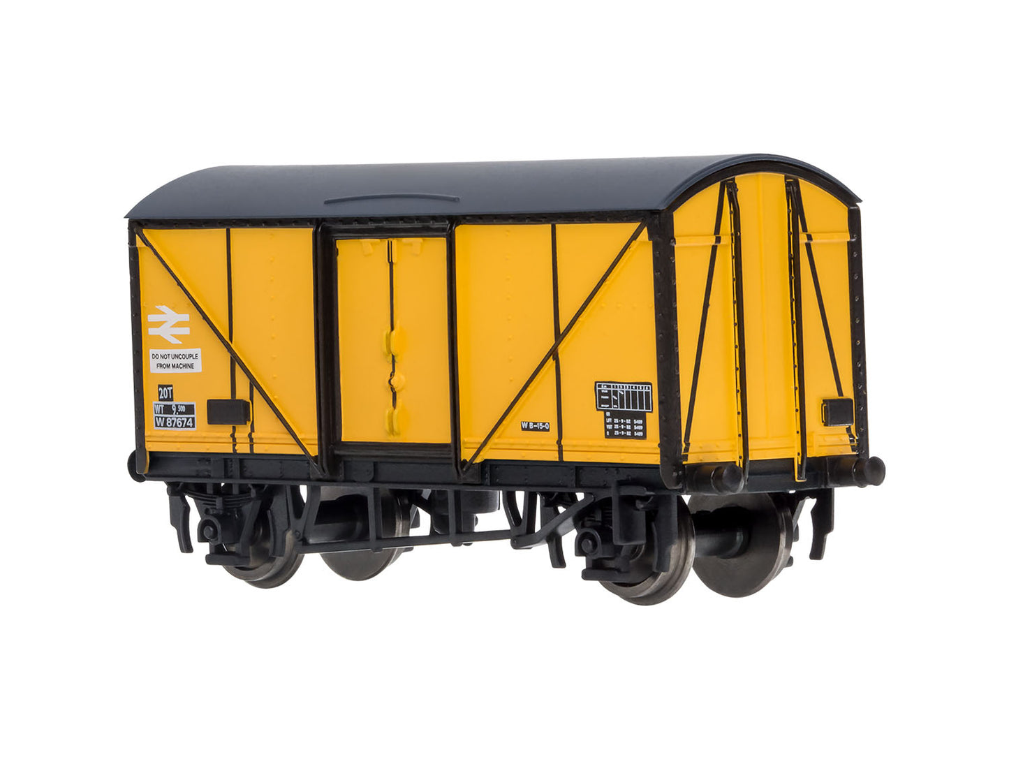 Dapol 2F-019-015 Blue Spot Fish Van BR Departmental Yellow W87674, N Gauge *PRE ORDER £16.65 *