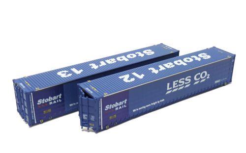 Dapol 2F-028-204 45ft Curtainside Container Pack (2) Tesco N Gauge