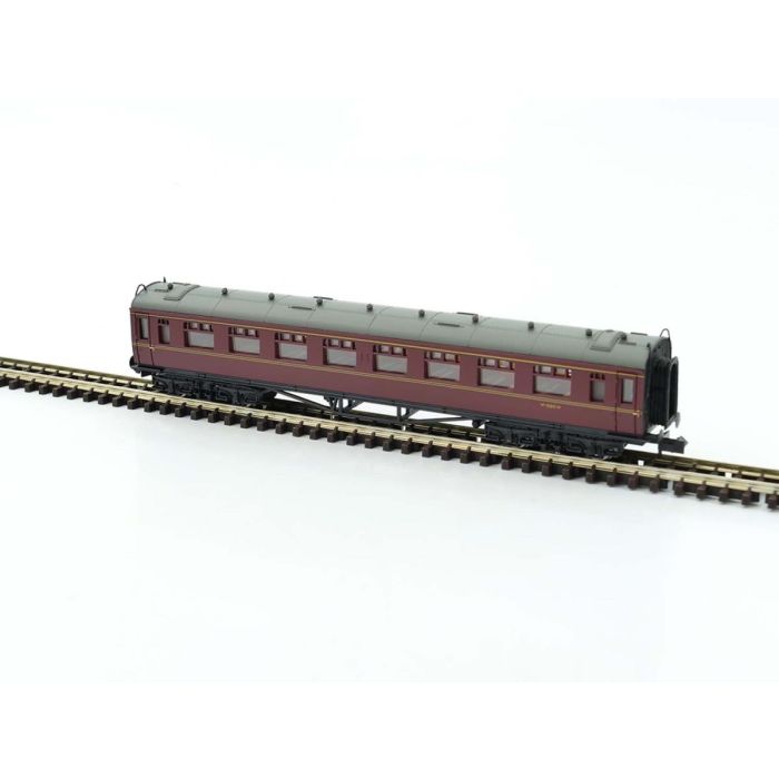 Dapol 2P-000-106 Collett Coach Second BR Maroon W1080W, N Gauge