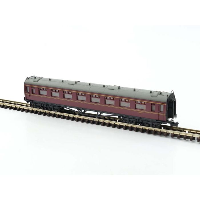Dapol 2P-000-107 Collett Coach Second BR Maroon W506W, N Gauge