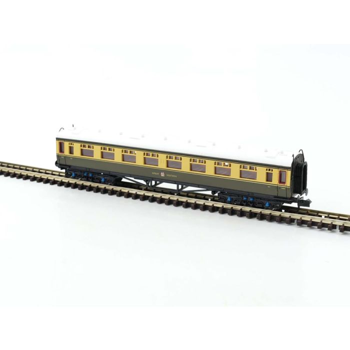 Dapol 2P-000-161 Collett Coach Third GWR Chocolate/Cream 521, N Gauge