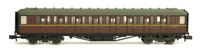 Dapol 2P-011-077 Gresley Coach BR Maroon 2nd E12108E, N Gauge