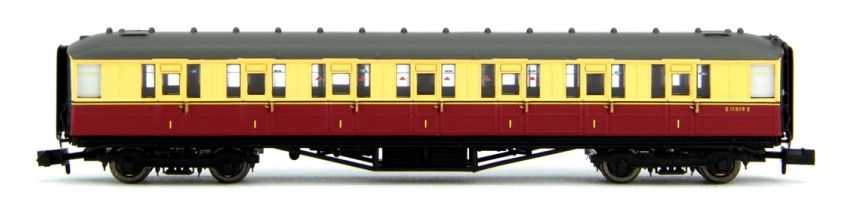 Dapol 2P-011-153 Gresley Coach BR Carmine/Cream 1st E11028E, N Gauge
