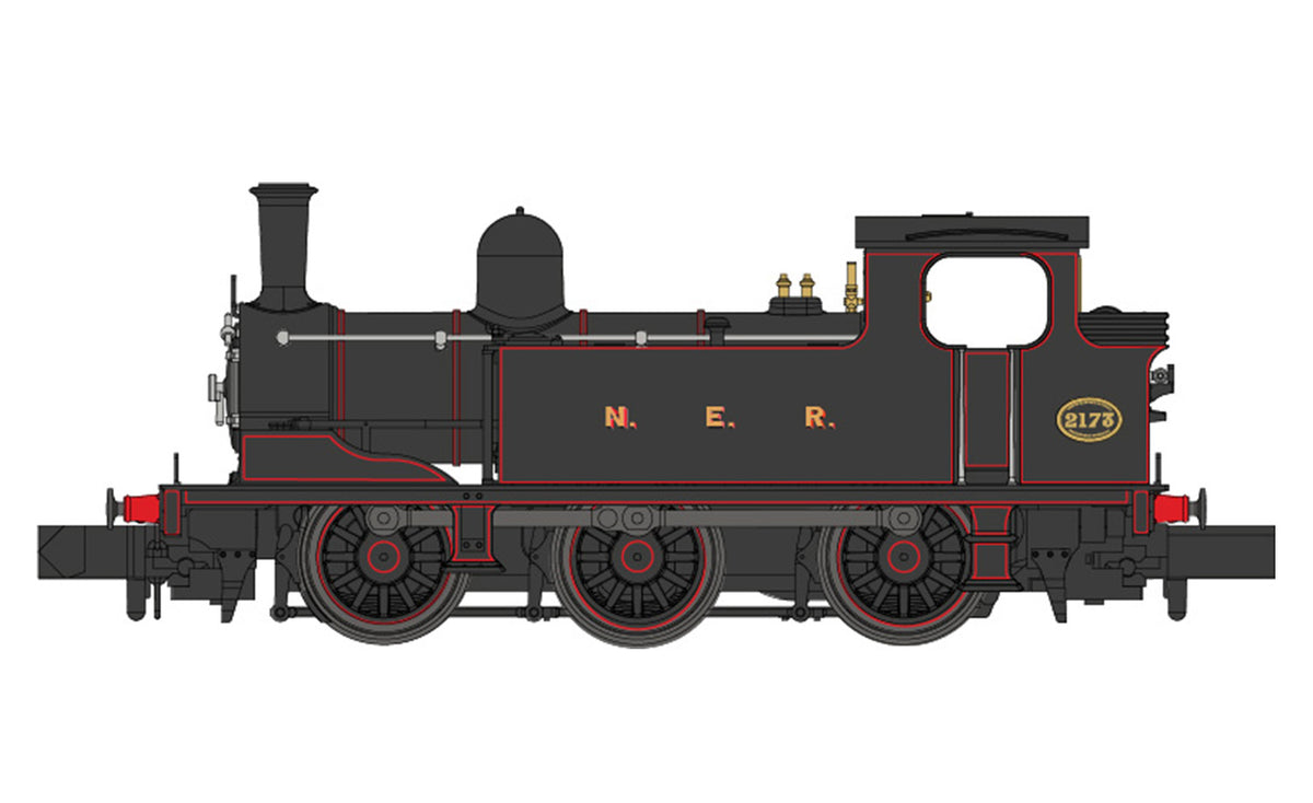 Dapol 2S-022-001 J72 Class 2173 NER Lined Black, N Gauge *PRE ORDER £119 *
