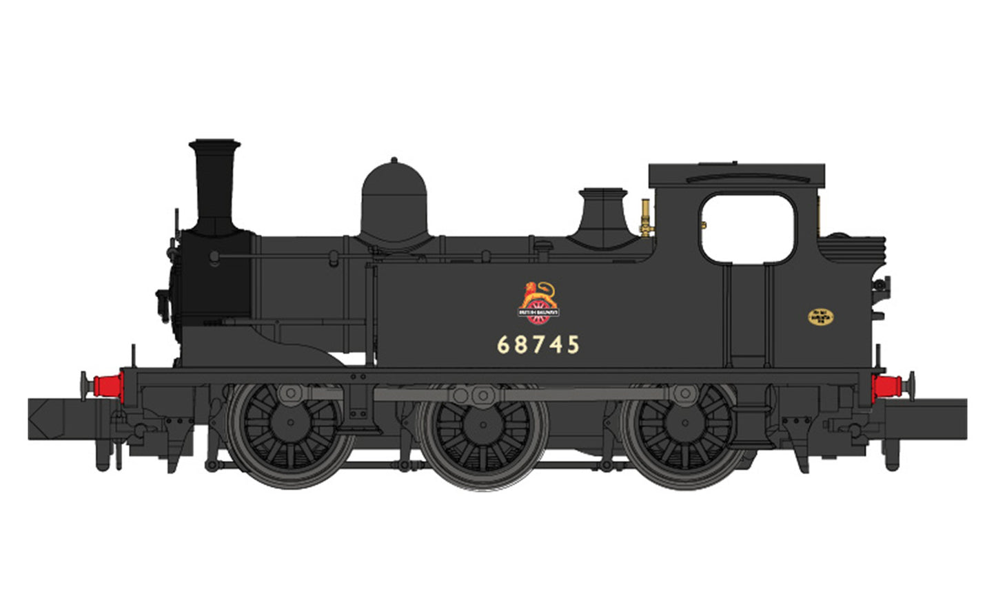 Dapol 2S-022-005 J72 Class 68745 BR Early Black, N Gauge *PRE ORDER £119 *