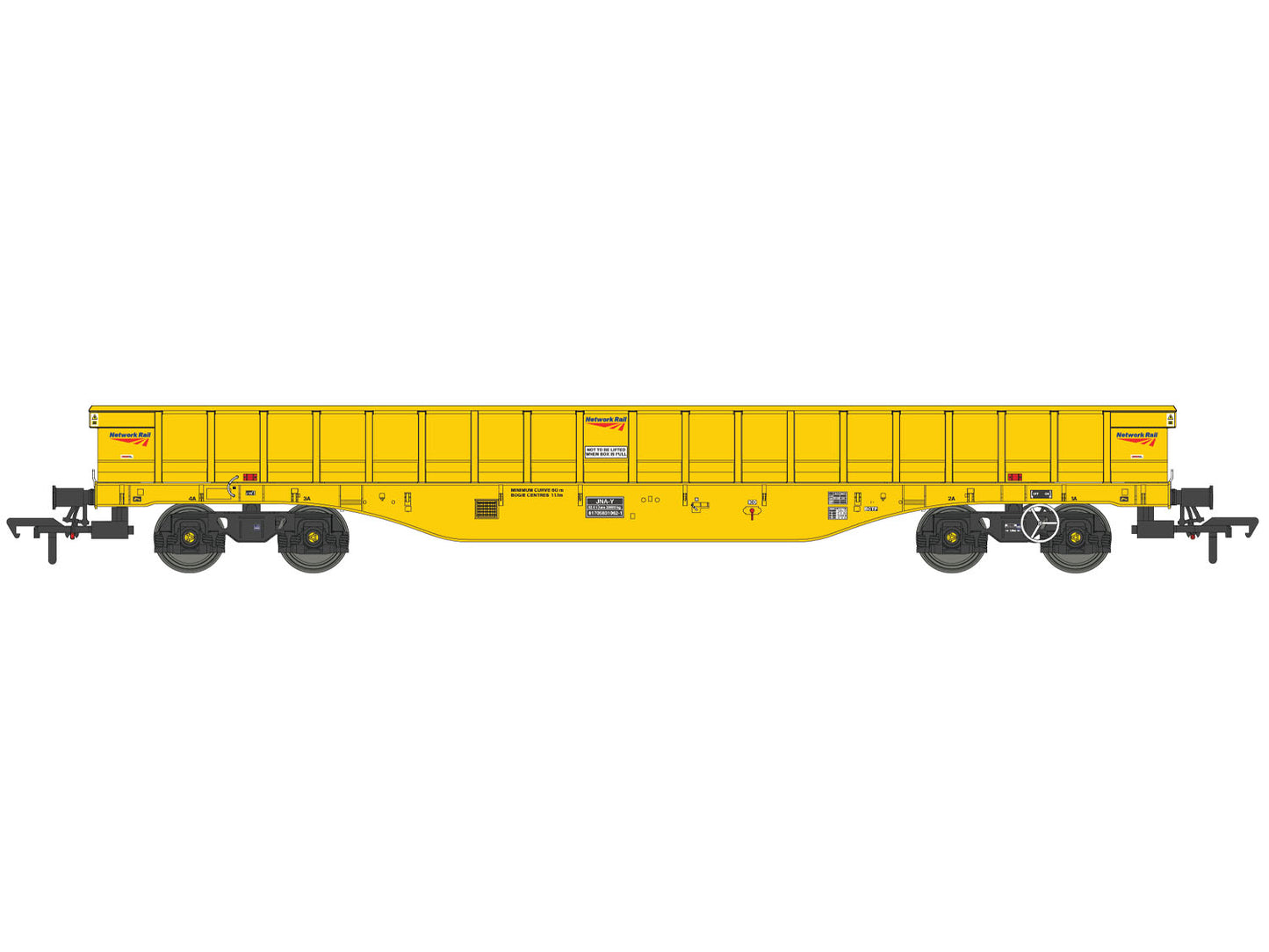 Dapol 4F-083-004 JNA-Y Hawk Inner Wagon Network Rail Yellow 8170 583 1125-6, OO Gauge *PRE ORDER £40.46 *