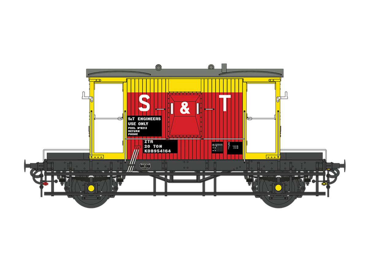 Dapol 7F-200-022 20t Brake Van ZTR BR S&T KDB954164, O Gauge *PRE ORDER £81.56 *