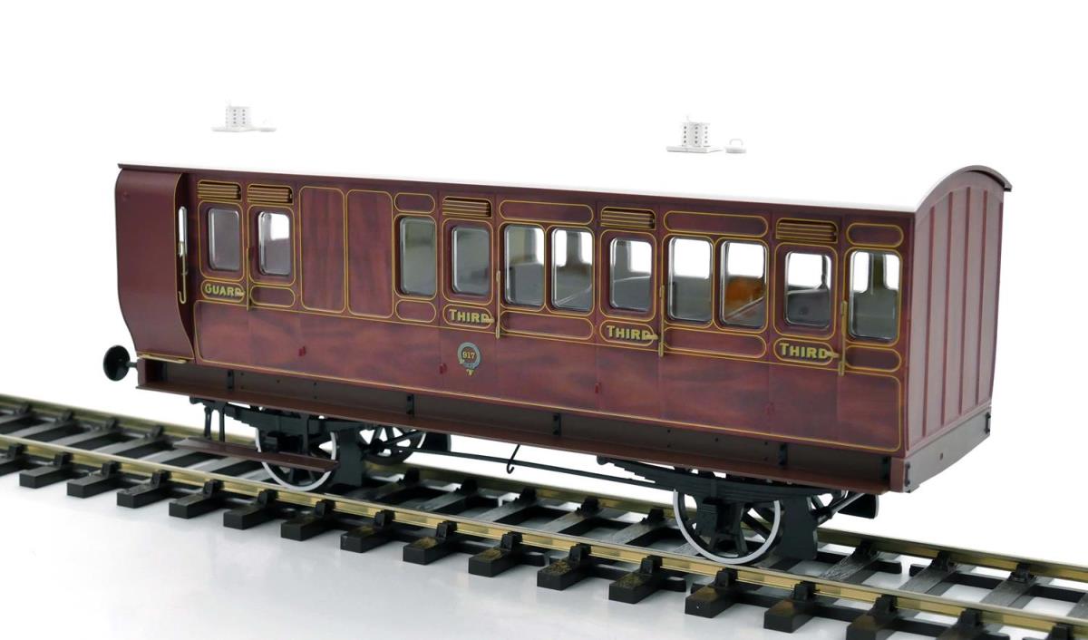 Dapol 7P-020-001 Stroudley 4 Wheel Suburban Brake 3rd 917 Mahogany
