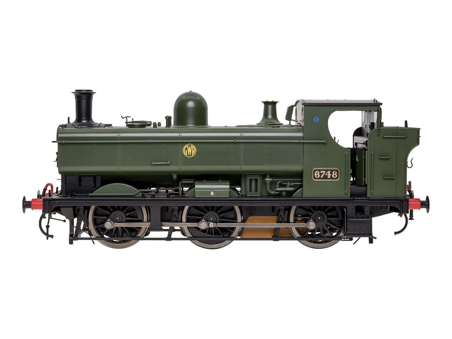 Dapol 7S-007-014S 57xx Pannier GWR Shirtbutton Green 6748 (DCC-Sound) O Gauge