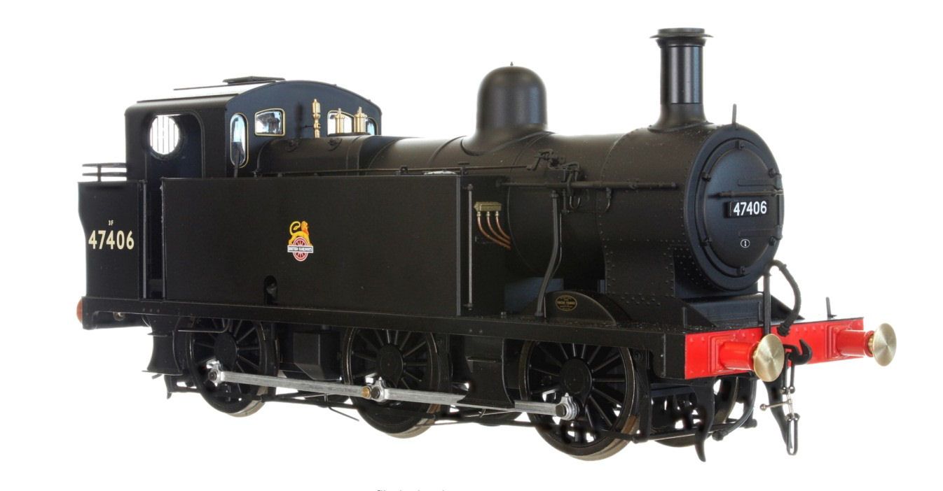 Dapol 7S-026-010 Jinty 3F 0-6-0 47406 BR Early Crest, O Gauge