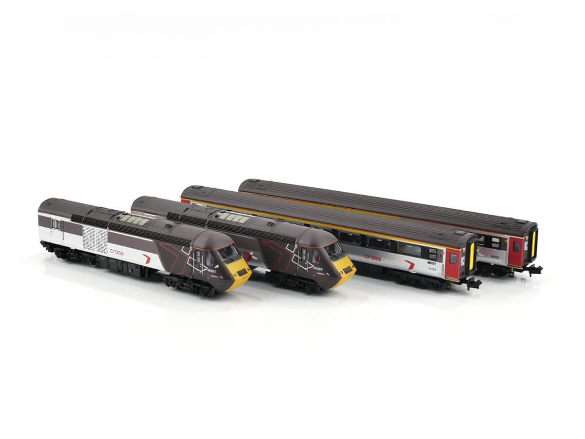 Dapol 2D-019-016 Class 43 HST 4 Car Set 43285/321 CrossCountry, N Gauge