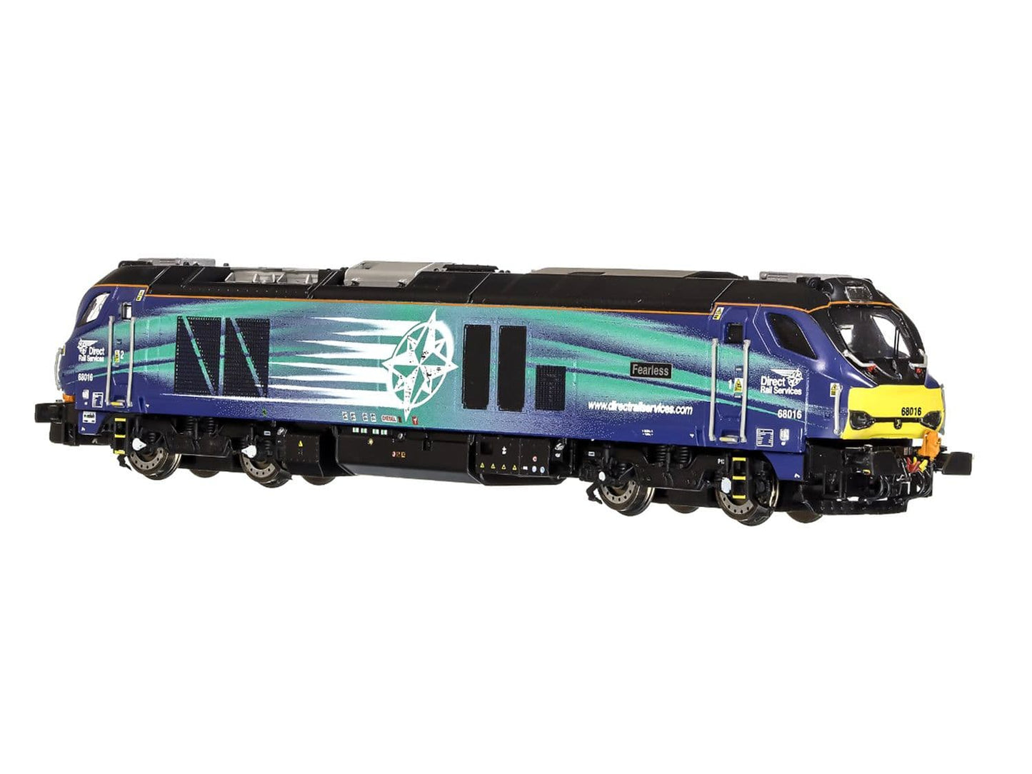Dapol 2D-022-012S Class 68 016 'Fearless' DRS Compass (DCC-Sound) N Gauge *LAST FEW*
