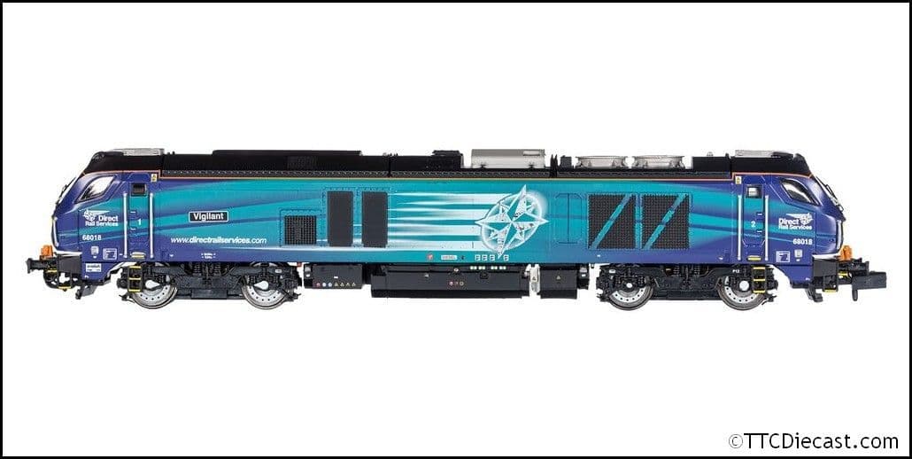 Dapol 2D-022-013 Class 68 018 'Vigilant' DRS Compass - N Gauge