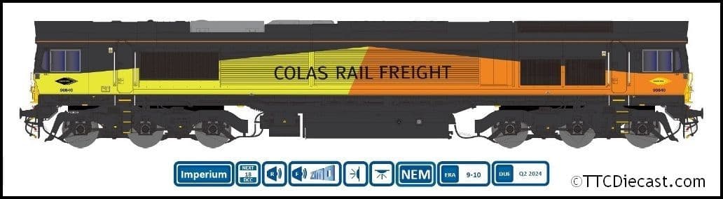 Dapol 2D-066-009D Class 66 846 Colas Rail Freight (DCC-Fitted) N Gauge *PRE ORDER £174.51*
