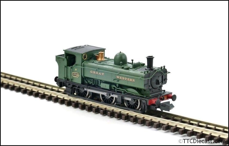 Dapol 2S-007-029 Pannier Tank 7718 Great Western Green - N Gauge *LAST FEW*