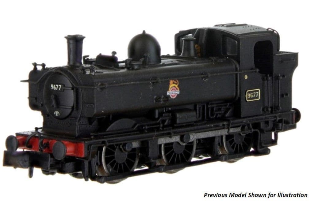 Dapol 2S-007-033 Pannier Tank 3711 BR Early Black - N Gauge