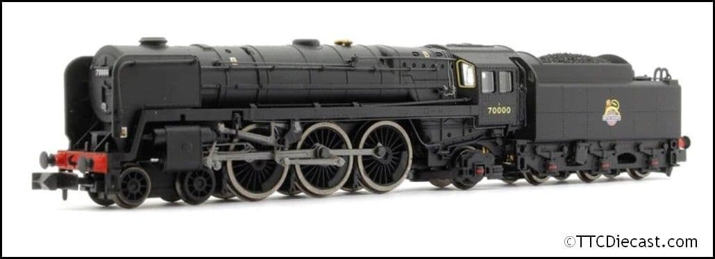 Dapol 2S-017-006 Britannia 70000 ' Britannia' BR Unlined Early Black, N Gauge
