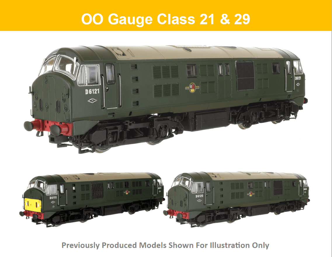 Dapol 4D-014-006S Class 29 D6132 BR Two Tone Green Full Yellow Ends SOUND FITTED *PRE ORDER £285.09*