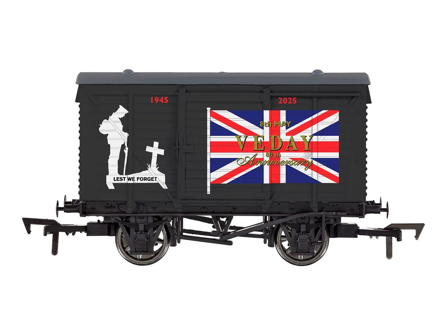 Dapol 4F-011-149 Vent Van VE Day 80th Anniversary Army Weathered OO Gauge *LAST FEW*