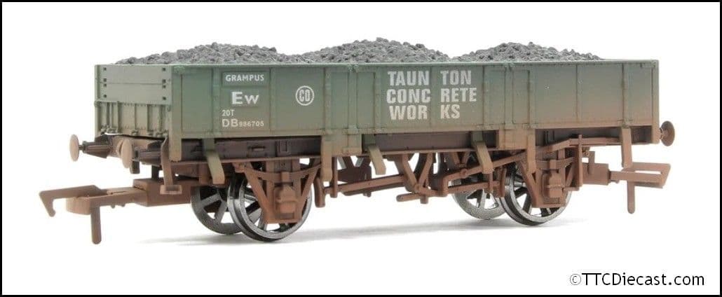 Dapol 4F-060-020 Grampus Wagon Taunton Concrete DB986705 Weathered OO Gauge *LAST ONE*