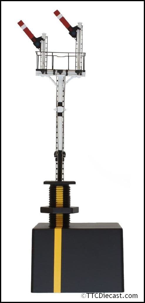 Dapol 4L-002-004 Motorised LMS Junction Signal 2 Arms Short LH Post, OO Gauge