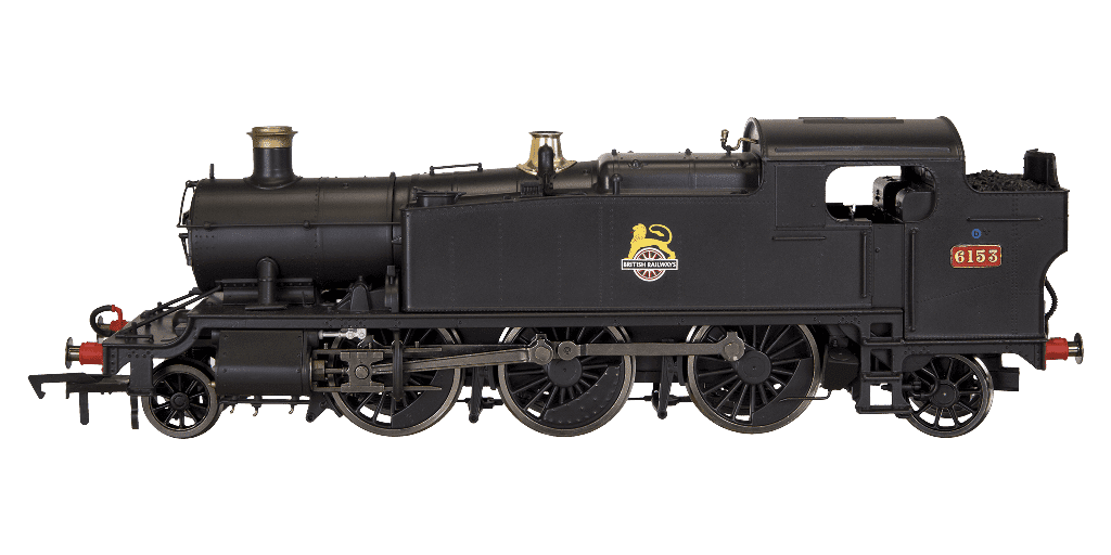 Dapol 4S-041-013D Large Prairie 2-6-2 6153 BR Early Black (DCC-Fitted) OO Gauge *LAST FEW*
