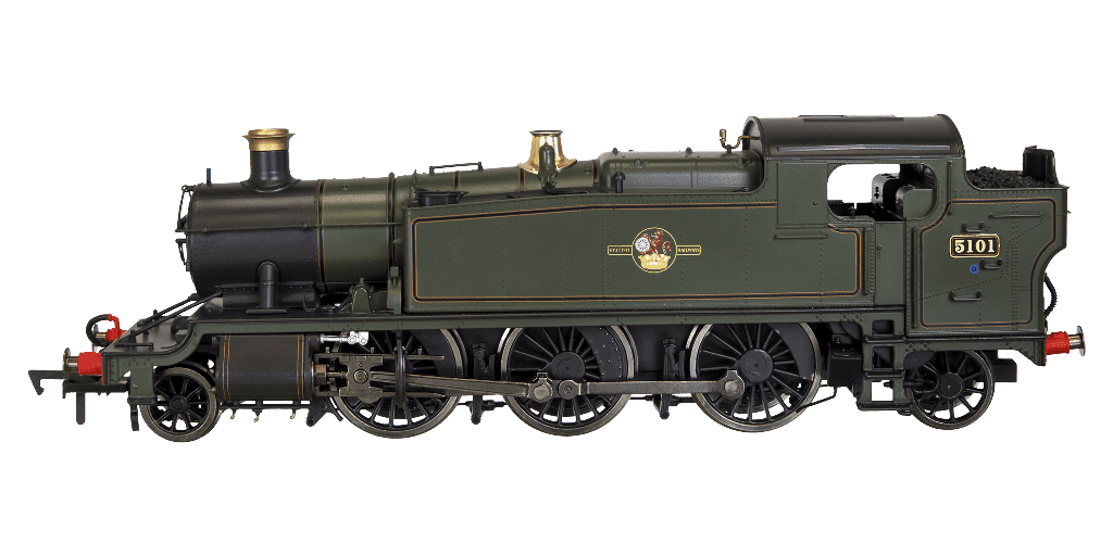 Dapol 4S-041-015S Large Prairie 2-6-2 5101 BR Late Lined Green (DCC-Sound) OO