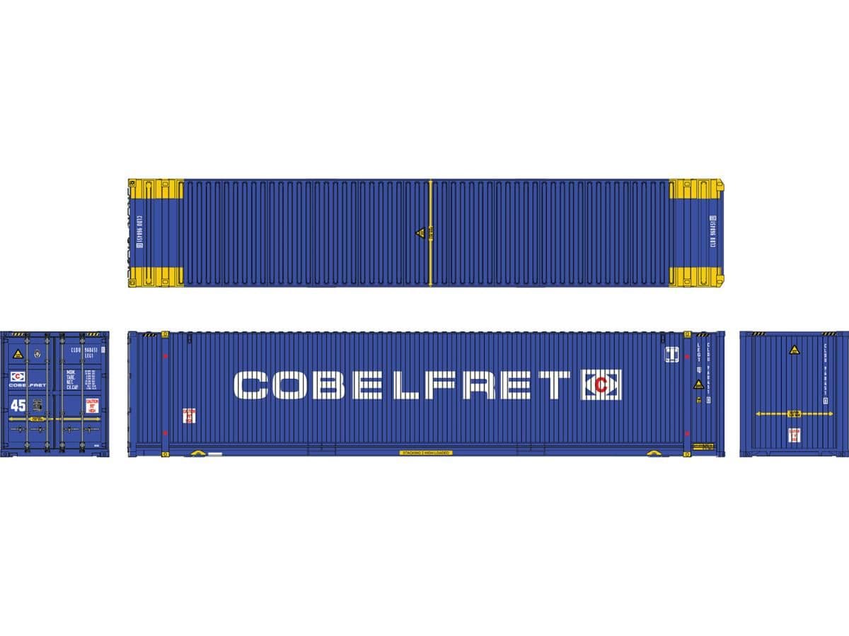 Dapol 7F-028-601 45ft High Cube Container Cobelfret CLDU 960451 8 LEG1 O Gauge *PRE ORDER £34*