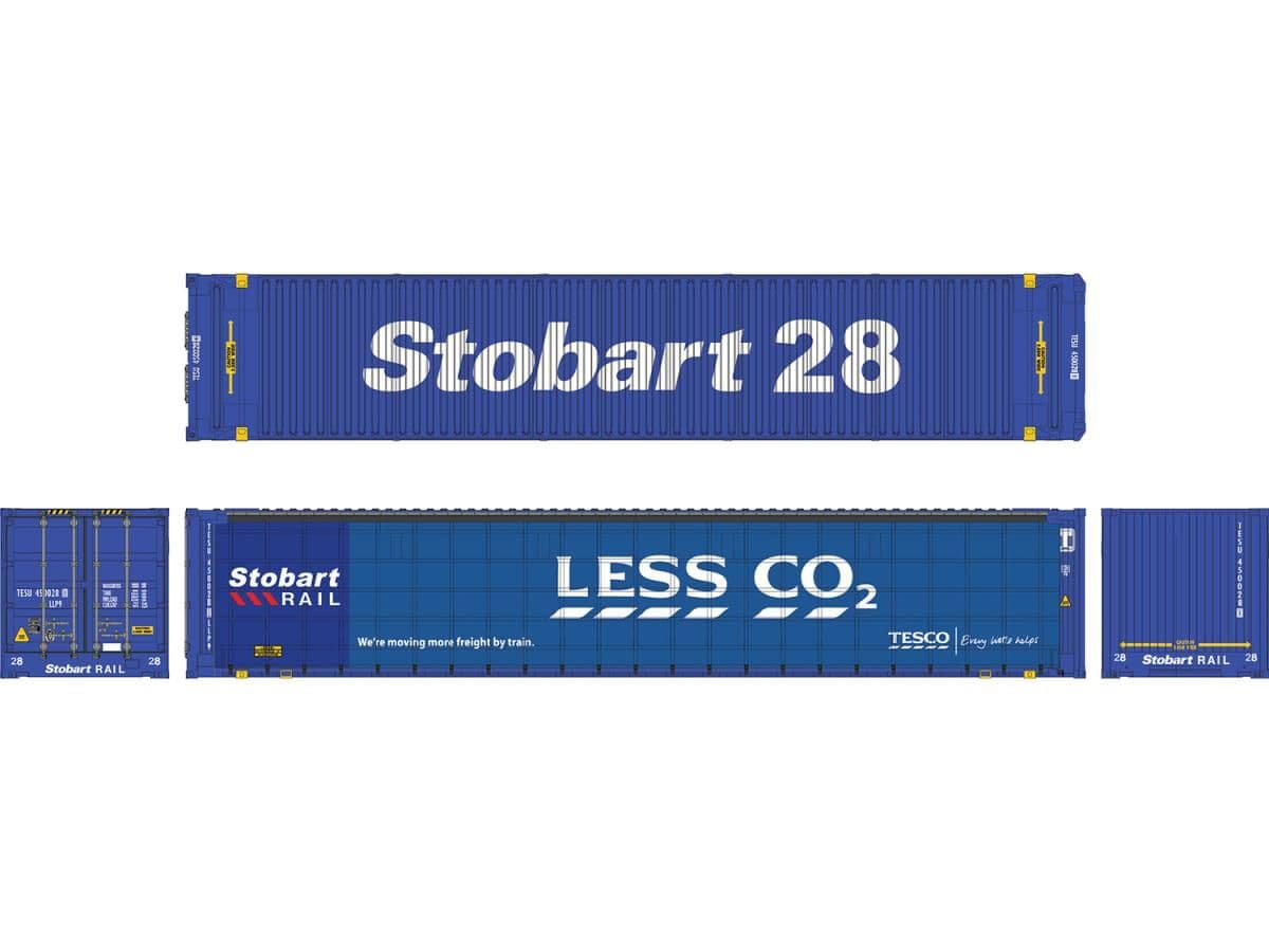 Dapol 7F-028-801 45ft Curtain Side Container Less CO2 TESU 450028 0 LLP9 O Gauge *PRE ORDER £34*