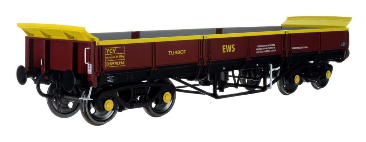 Dapol 7F-043-012 Turbot YCV Ballast Wagon 978101 EWS Maroon, O Gauge *LAST FEW*