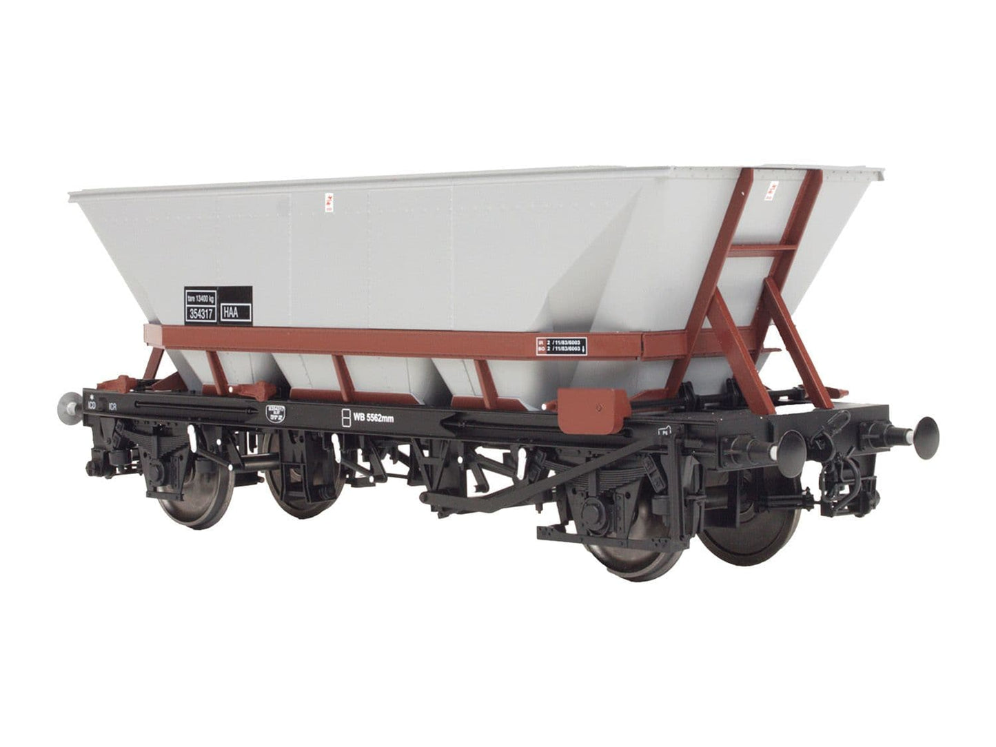 Dapol 7F-048-016 HAA Coal Hopper BR Brown Cradle B354016 O Gauge