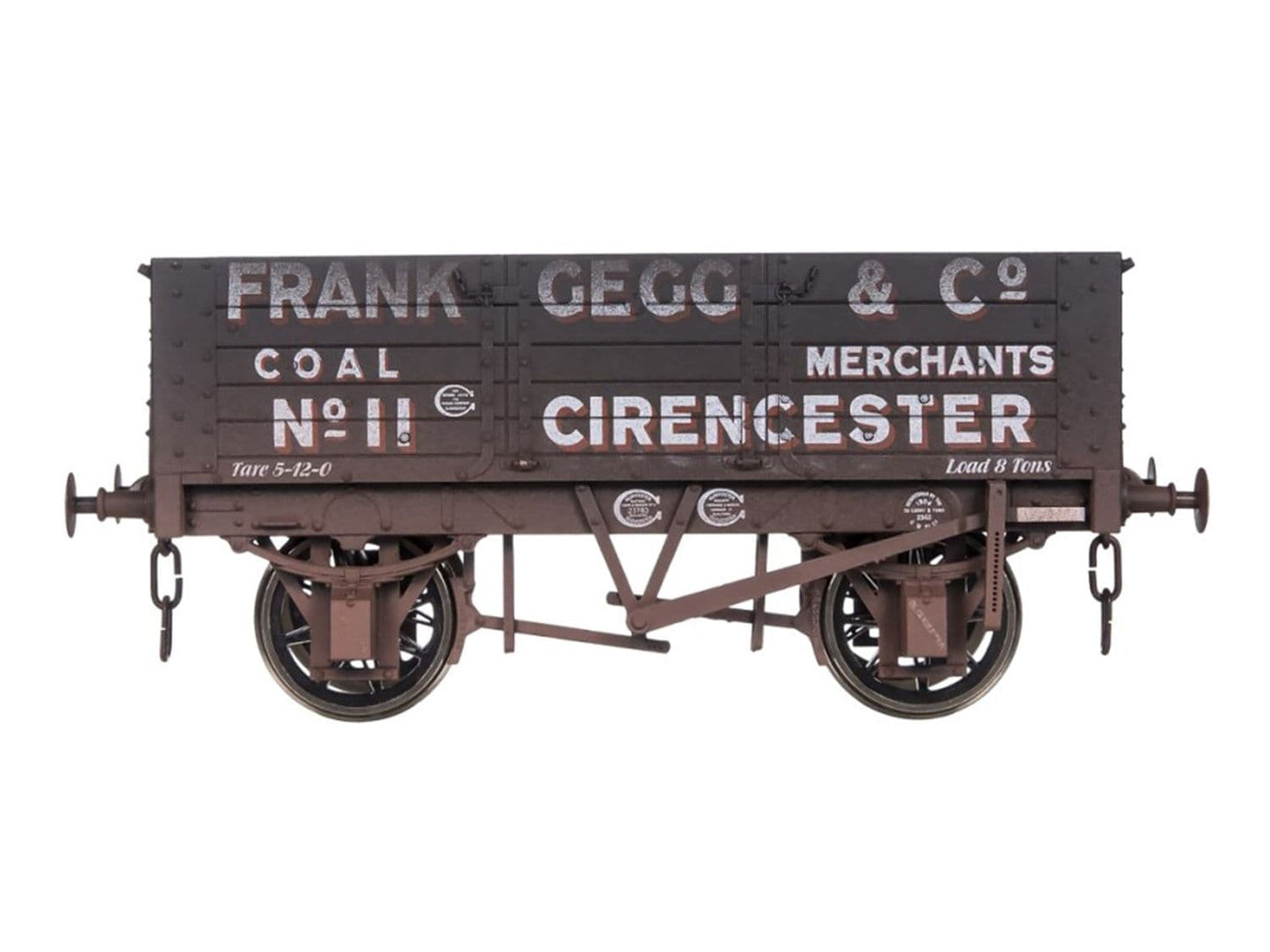 Dapol 7F-052-011W 5 Plank Wagon 9' Wheelbase Frank Gegg 11 Weathered O Gauge